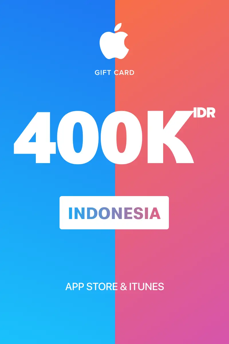 App Store and iTunes 400000 IDR Gift Card (Indonesia) - Digital Key