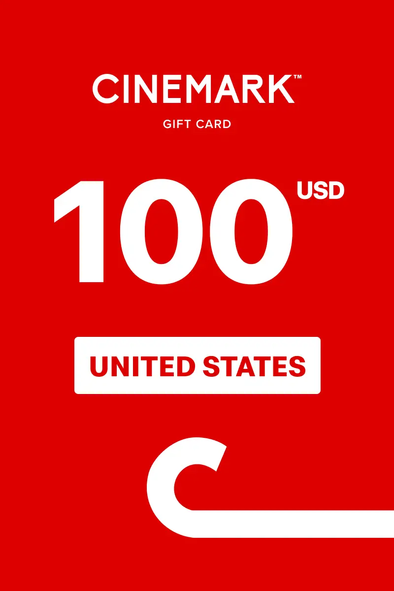 Cinemark 100 USD Gift Card (United States) - Digital Key