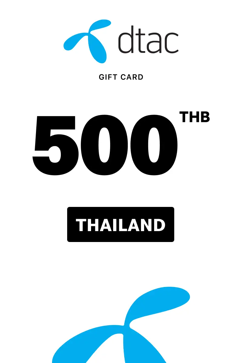 dtac 500 THB Gift Card (Thailand) - Digital Key