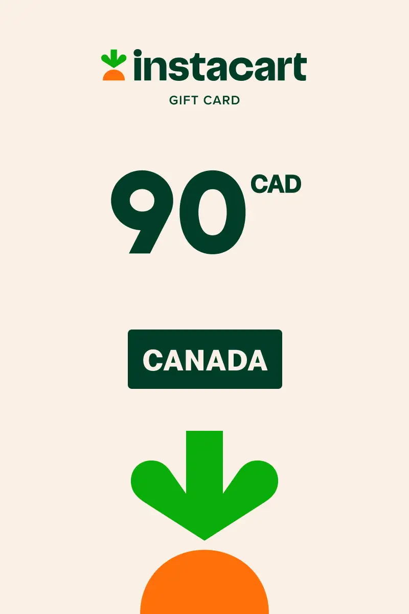 Instacart 90 CAD Gift Card (Canada) - Digital Key