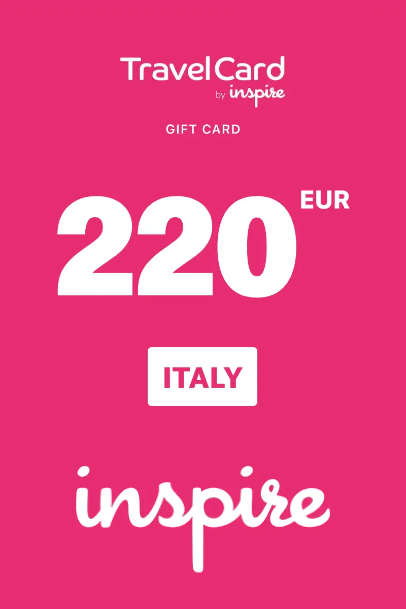 TravelCard by Inspire 220 EUR Gift Card (Italy) - Digital Key