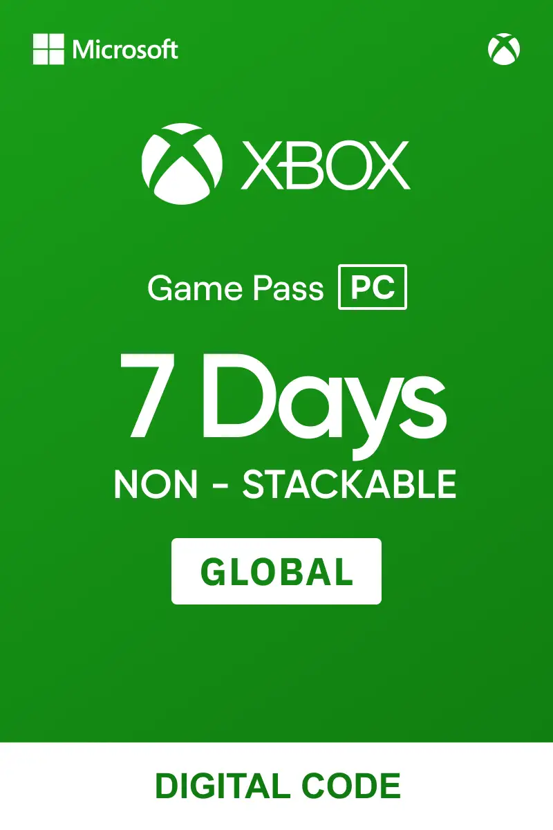 Xbox Game Pass for PC 7 Days - Non-Stackable (Global) - Xbox Live - Digital Key
