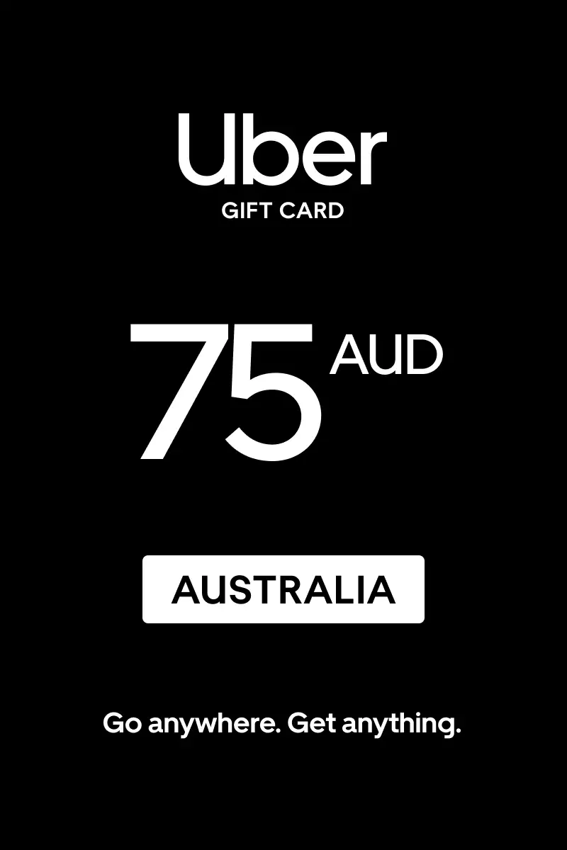 Uber 75 AUD Gift Card (Australia) - Digital Key
