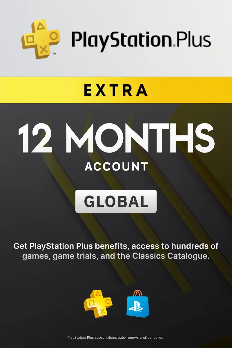 PlayStation Plus Extra 12 Months Membership Global  PSN Account