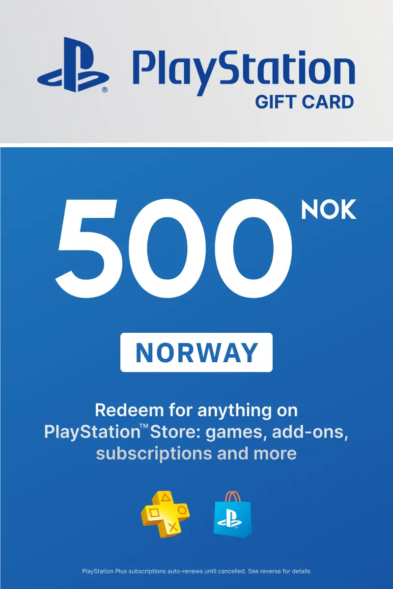 PlayStation Store 500 NOK Gift Card (Norway) - Digital Key