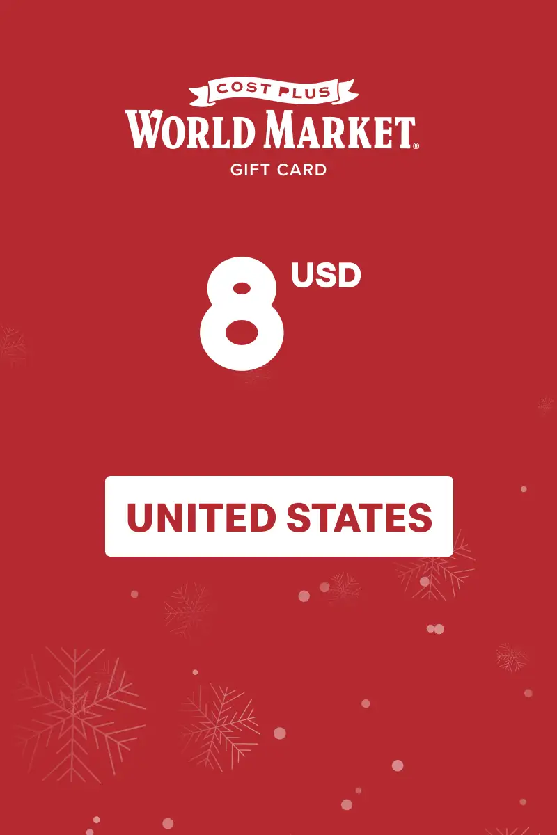 Cost Plus World Market 8 USD Gift Card (United States) - Digital Key