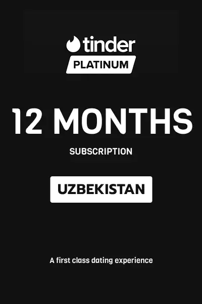 Tinder Platinum 12 Months Subscription (Uzbekistan) - Digital Key