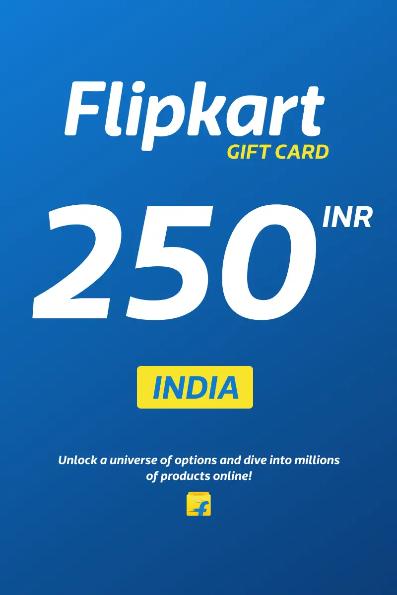 Flipkart 250 INR Gift Card (India) - Digital Key