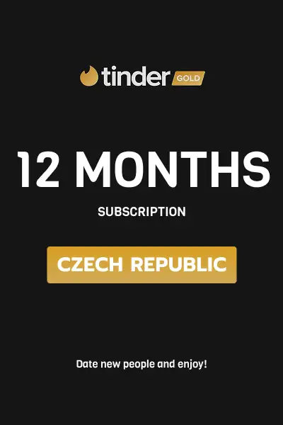 Tinder Gold 12 Months Subscription (Czech Republic) - Digital Key