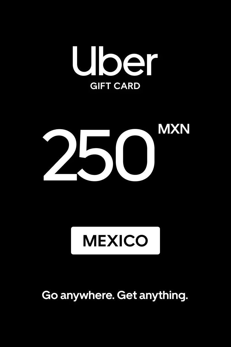 Uber 250 MXN Gift Card (Mexico) - Digital Key