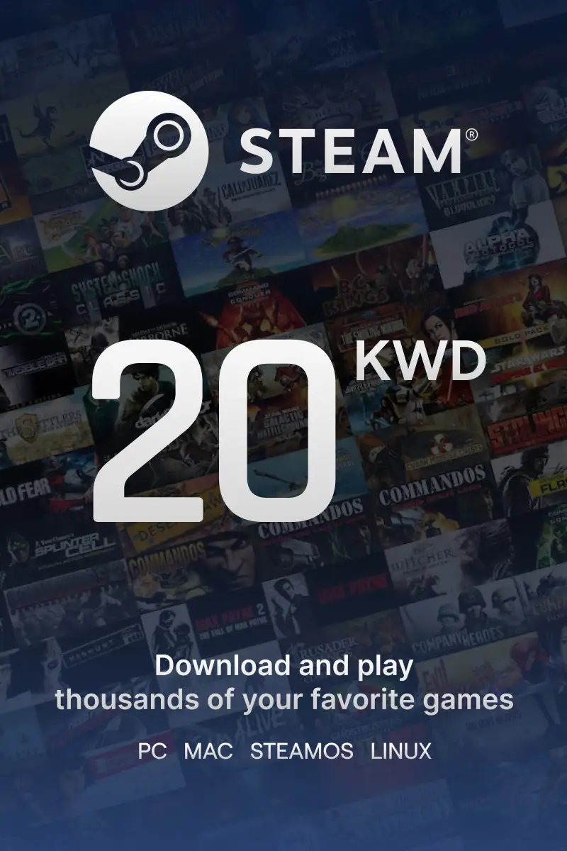 

Steam Wallet 20 KWD Gift Card (KW) - Digital Code