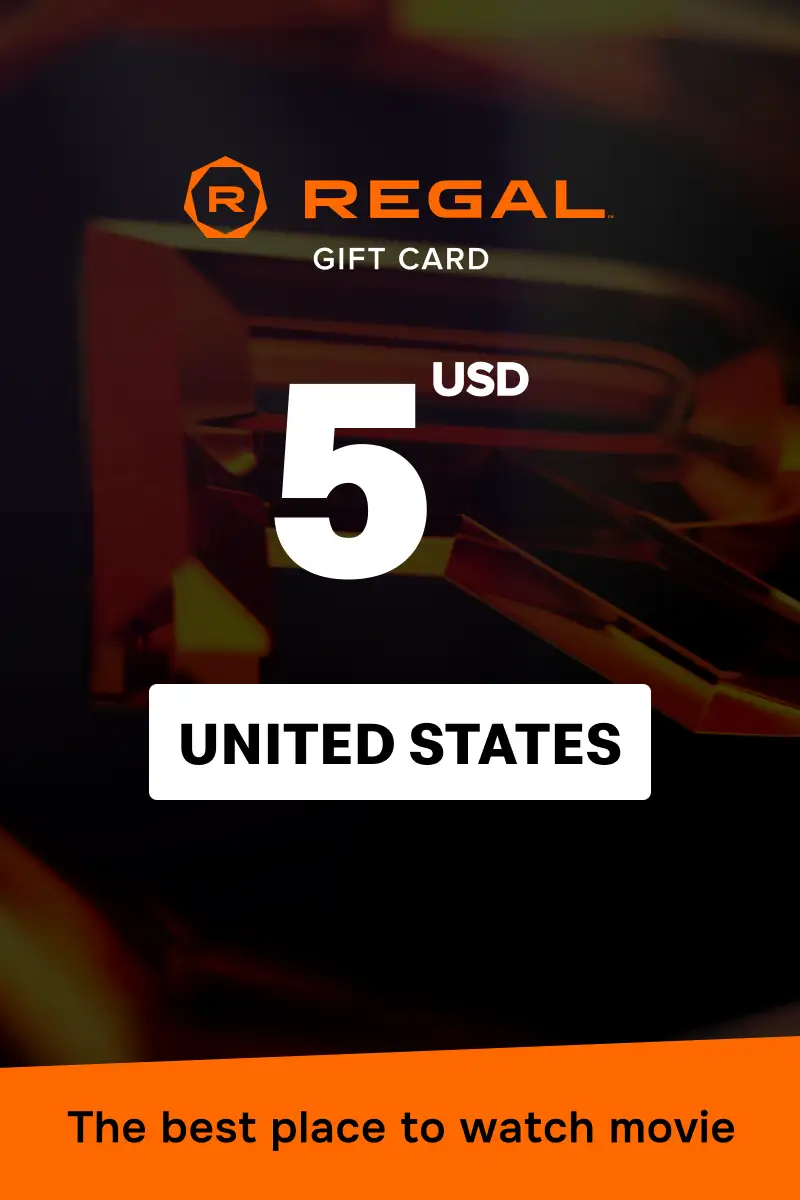 Regal Cinemas 5 USD Gift Card (United States) - Digital Key