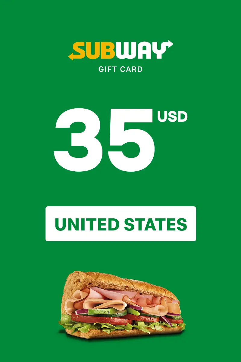Subway 35 USD Gift Card (United States) - Digital Key
