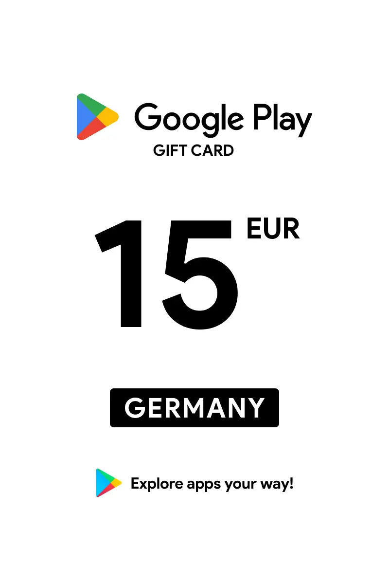 Google Play 15 EUR Gift Card (Germany) - Digital Key