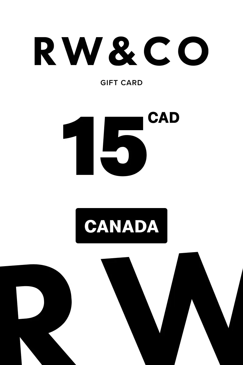 RW and Co 15 CAD Gift Card (Canada) - Digital Key
