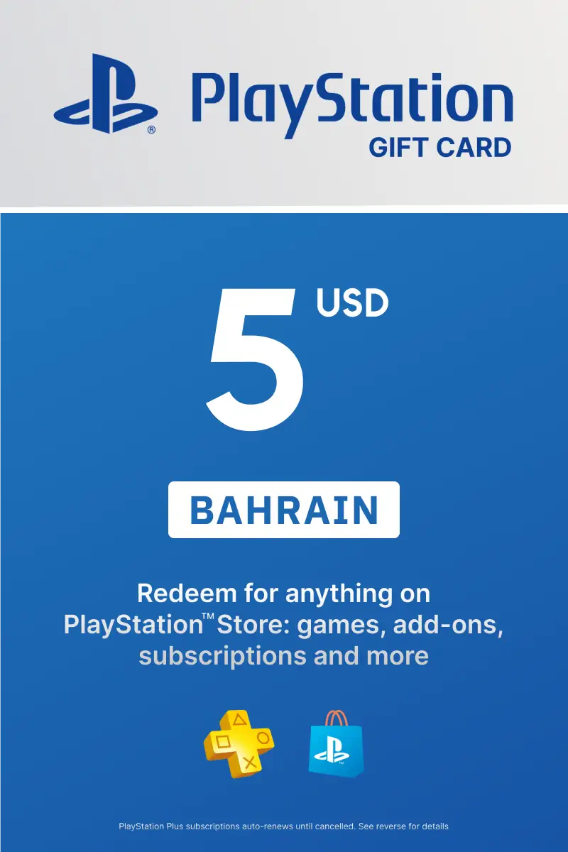 PlayStation Store 5 USD Gift Card (Bahrain) - Digital Key