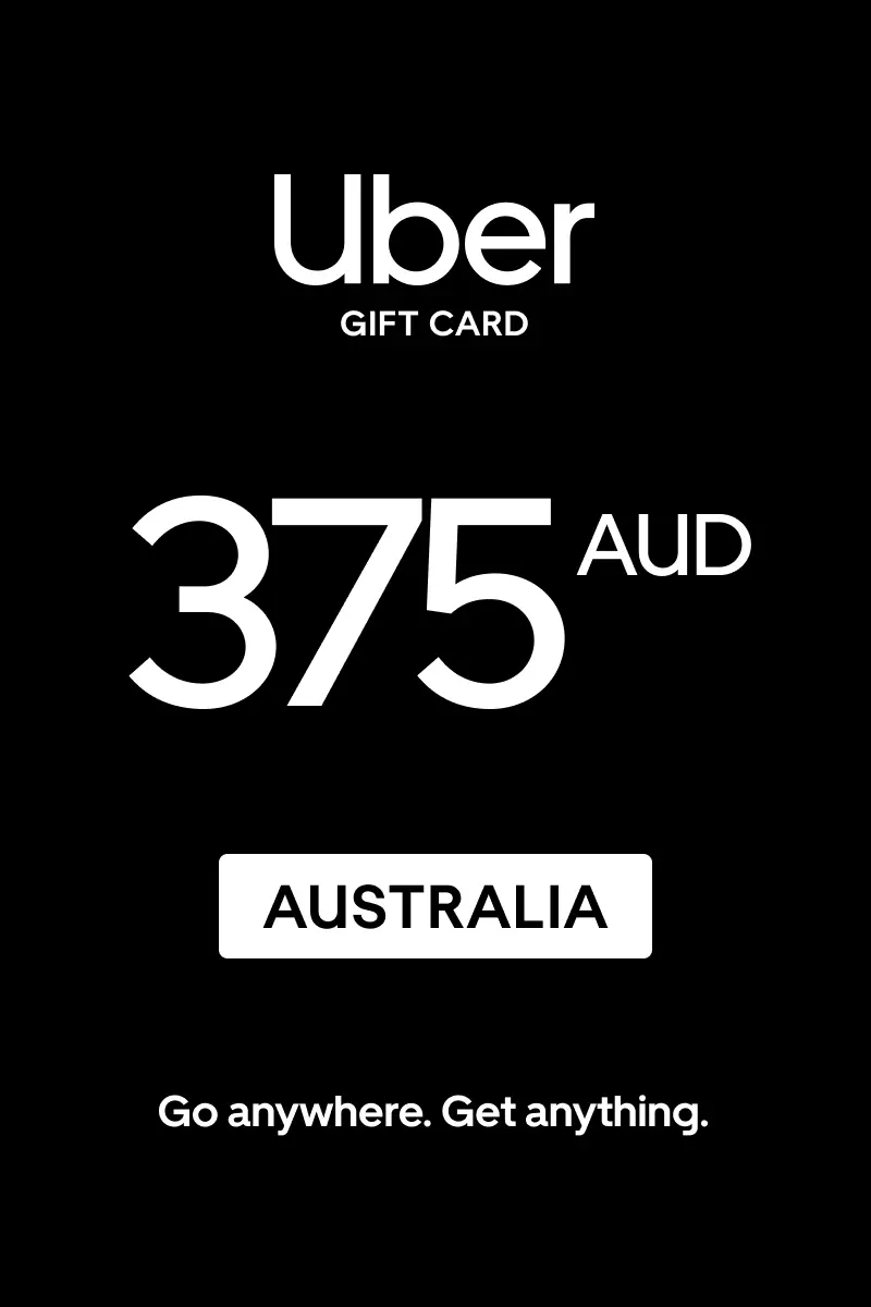 Uber 375 AUD Gift Card (Australia) - Digital Key