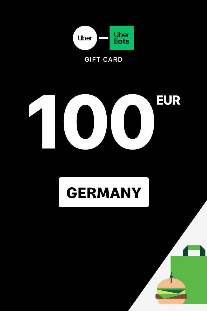 Uber Rides and Uber Eats 100 EUR Gift Card (Germany) - Digital Key