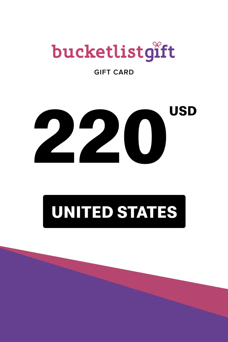BucketlistGift 220 USD Gift Card (United States) - Digital Key