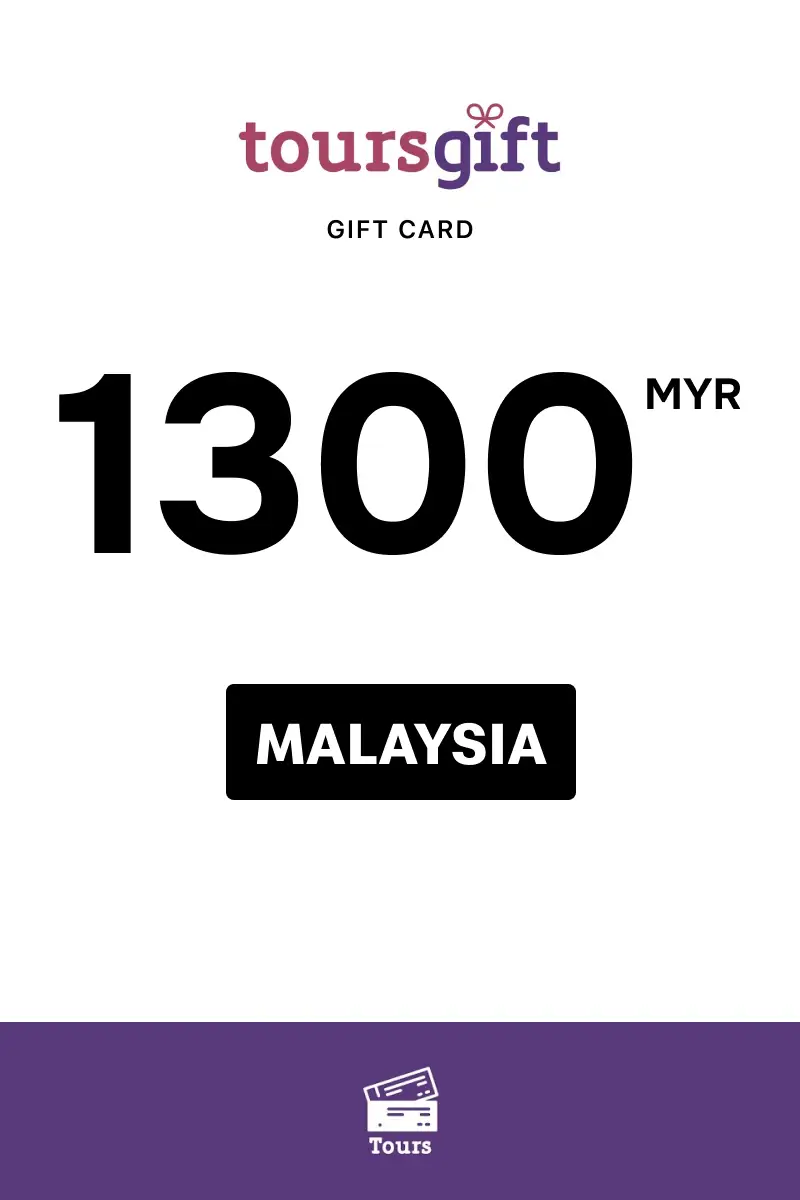 Tours Gift 1300 MYR Gift Card (Malaysia) - Digital Key