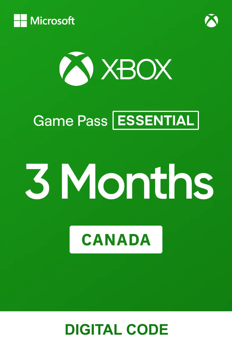 Xbox Game Pass Core (Essential) 3 Months (Canada) - Xbox Live - Digital Key