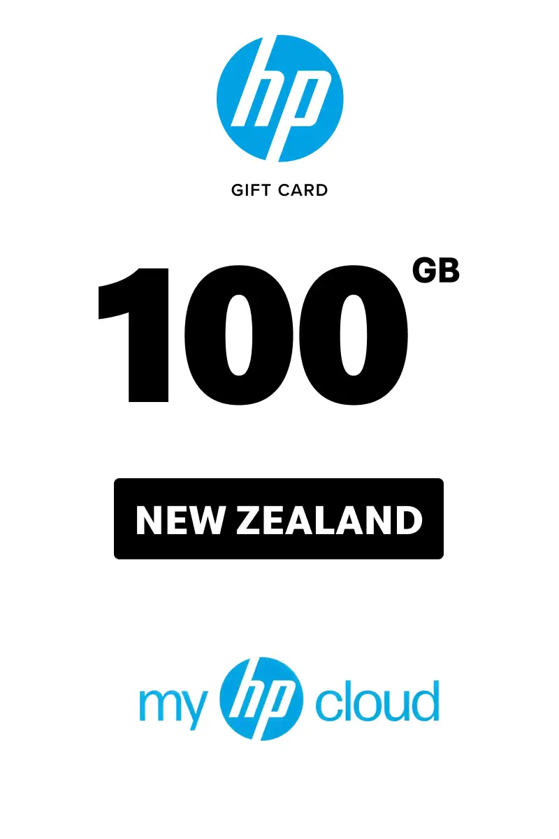 myHPcloud Cloud Storage Platform One-Time Payment 100 GB Gift Card (New Zealand) - Digital Key