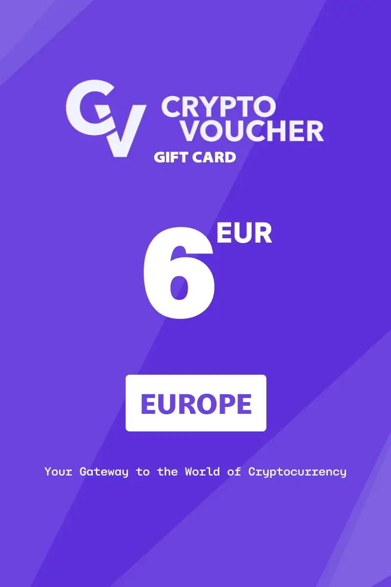 Crypto Voucher 6 EUR Gift Card (Europe) - Digital Key
