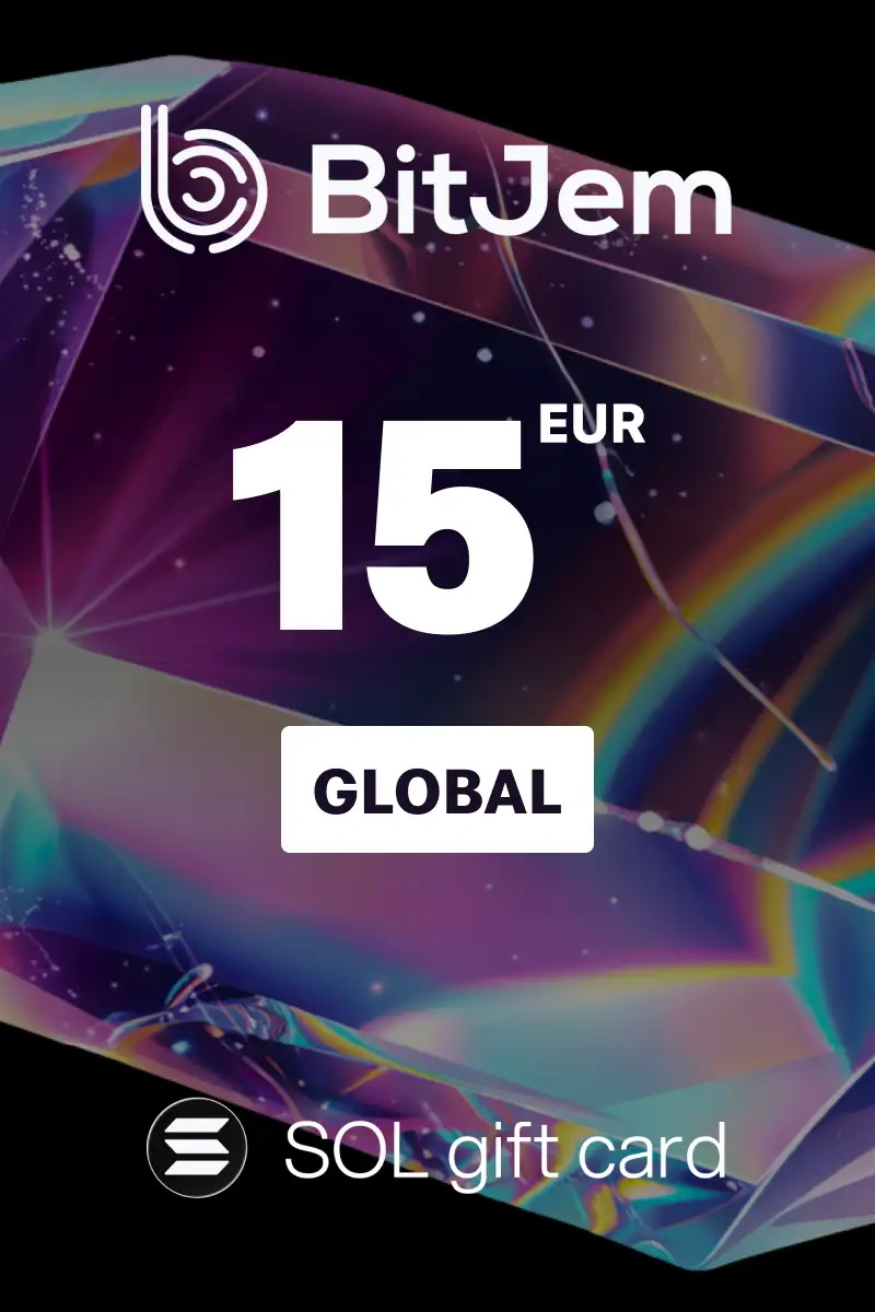 BitJem (SOL) 15 EUR Crypto Gift Card (Global) - Digital Key