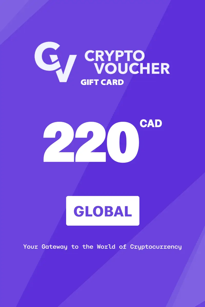 Crypto Voucher 220 CAD Gift Card (Global) - Digital Key