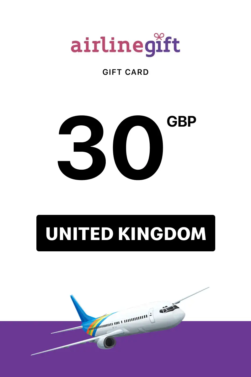Airline Gift 30 GBP Gift Card (United Kingdom) - Digital Key