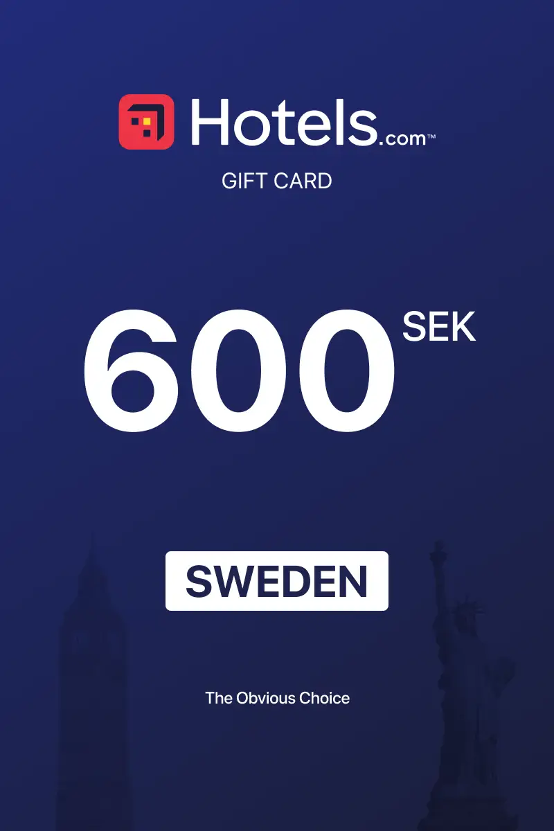 Hotels.com 600 SEK Gift Card (Sweden) - Digital Key