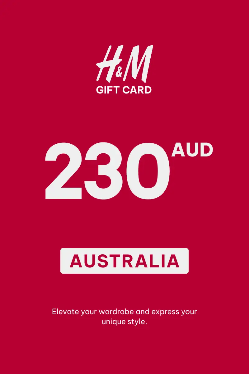 HandM 230 AUD Gift Card (Australia) - Digital Key