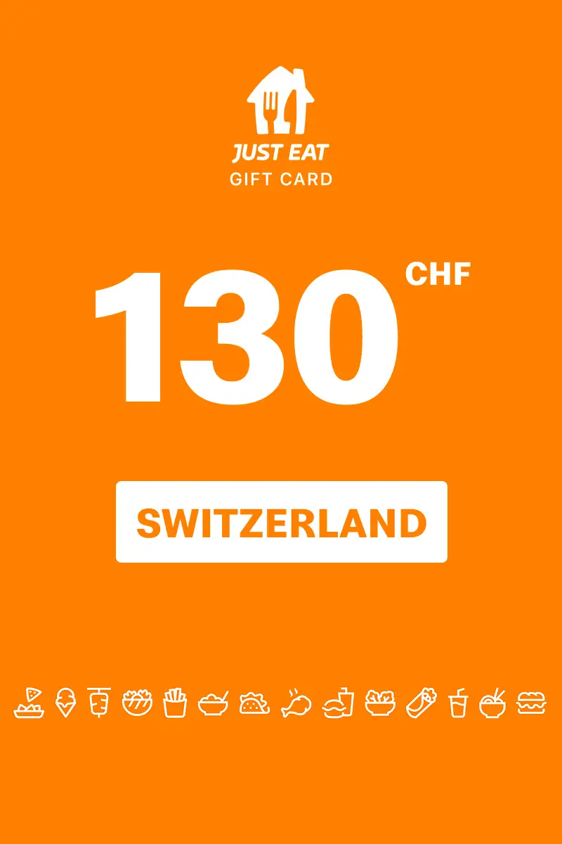 Just Eat 130 CHF Gift Card (Switzerland) - Digital Key