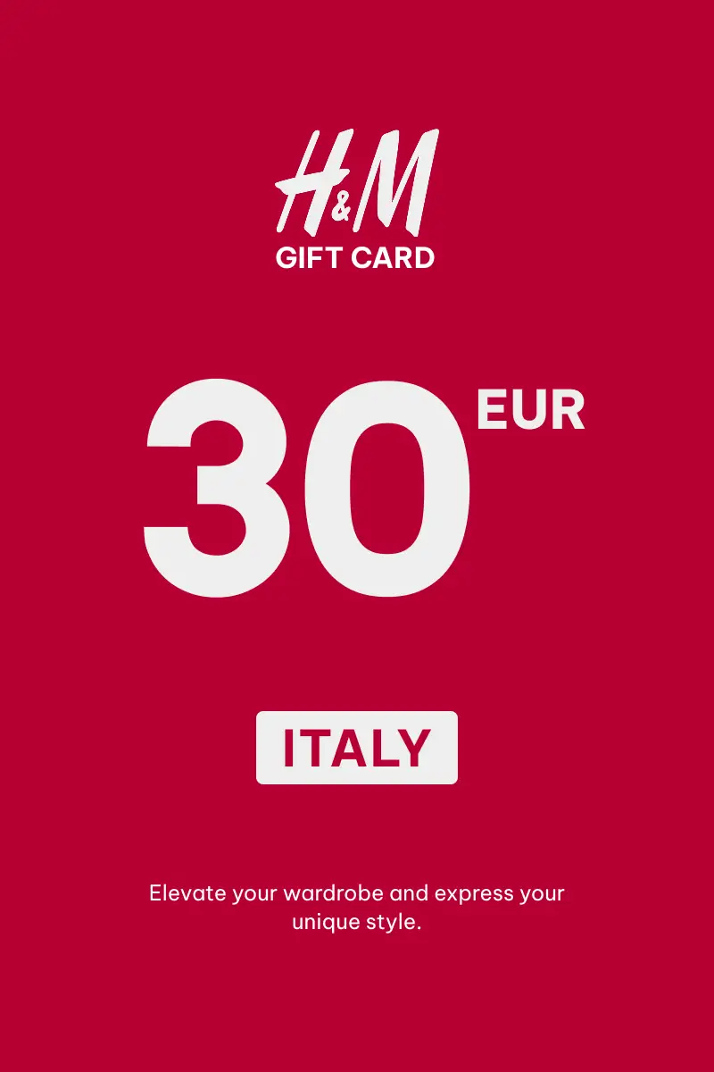 HandM 30 EUR Gift Card (Italy) - Digital Key