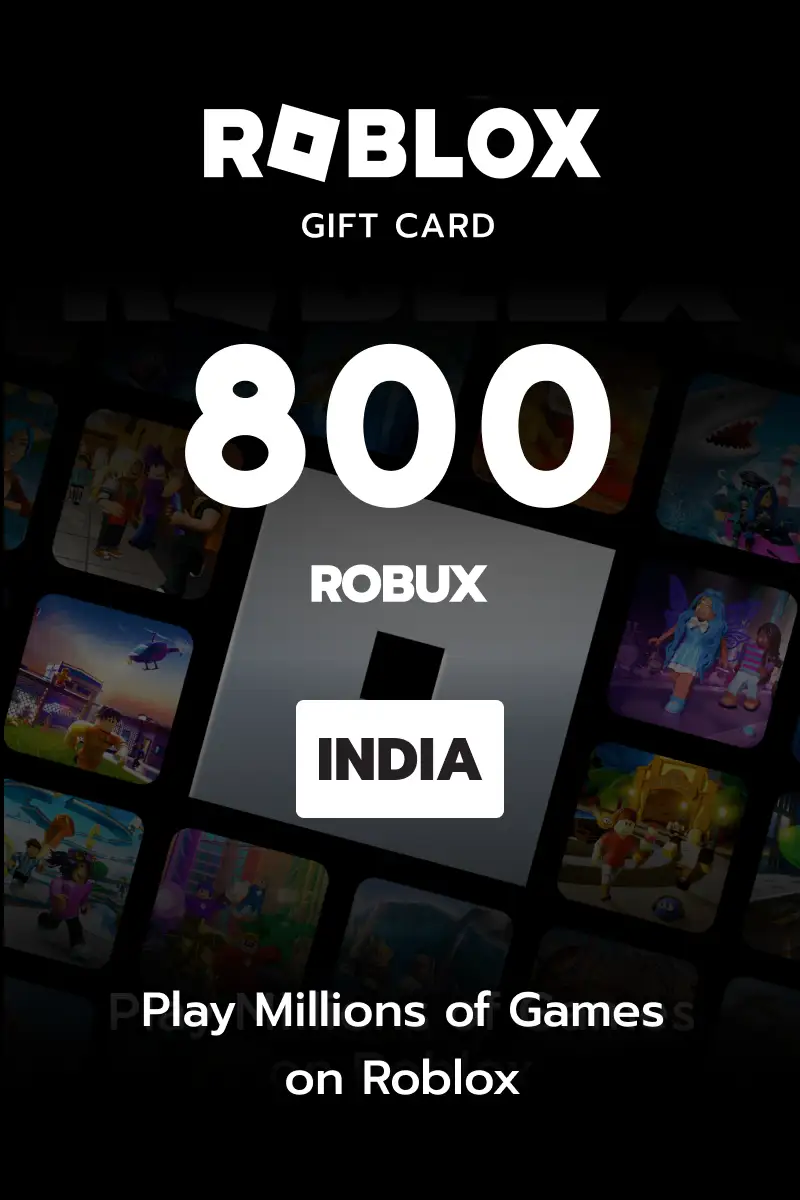 Roblox 800 Robux (India) - Digital Key
