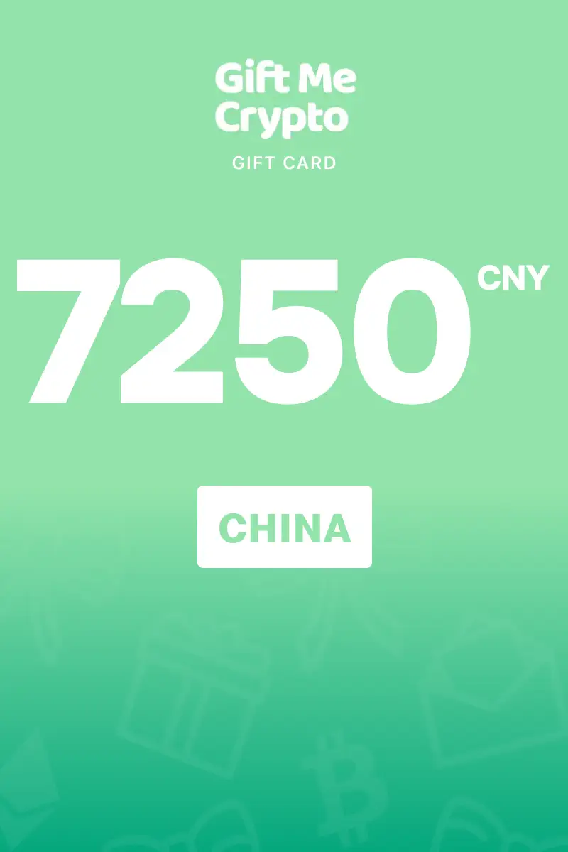 Gift Me Crypto 7250 CNY Gift Card (China) - Digital Key