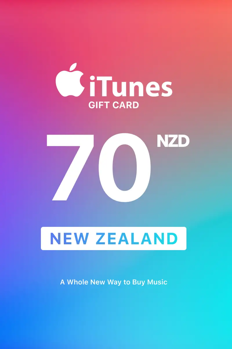 Apple iTunes 70 NZD Gift Card (New Zealand) - Digital Key