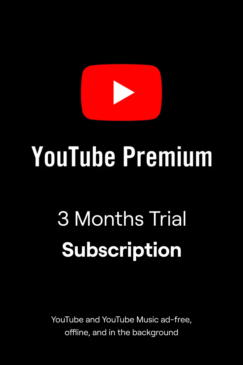 

YouTube Premium 3 Months Trial - Official Website - Digital Code