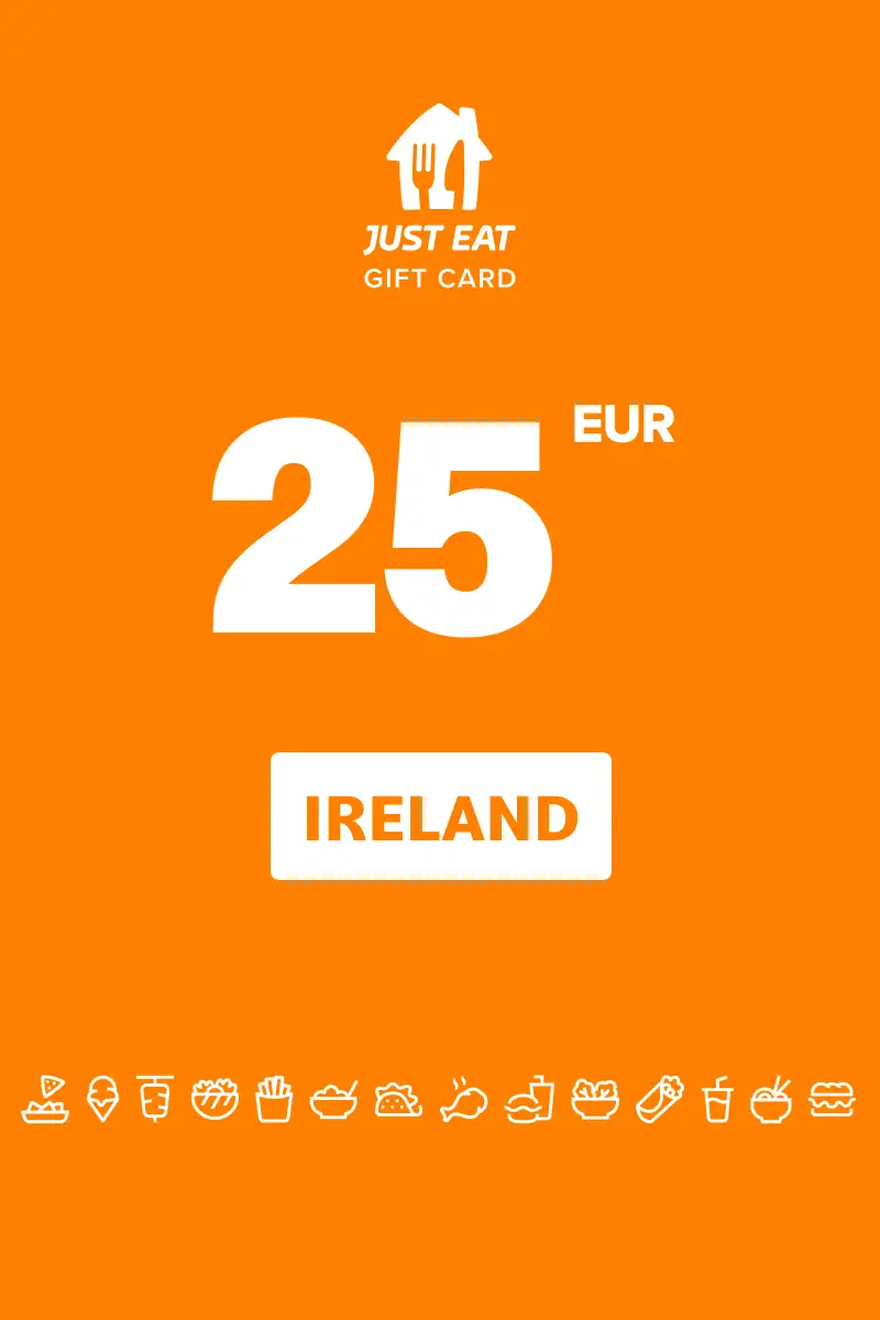 Just Eat 25 EUR Gift Card (Ireland) - Digital Key