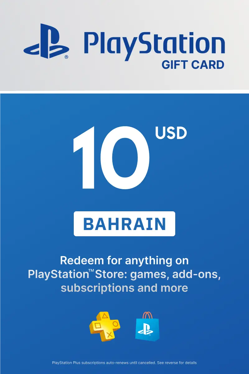 PlayStation Store 10 USD Gift Card (Bahrain) - Digital Key
