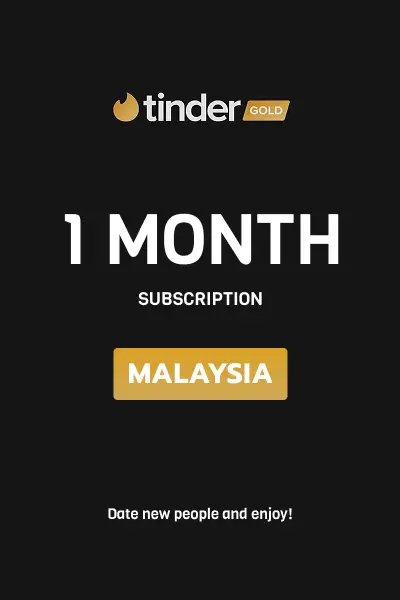 Tinder Gold 1 Month Subscription (Malaysia) - Digital Key