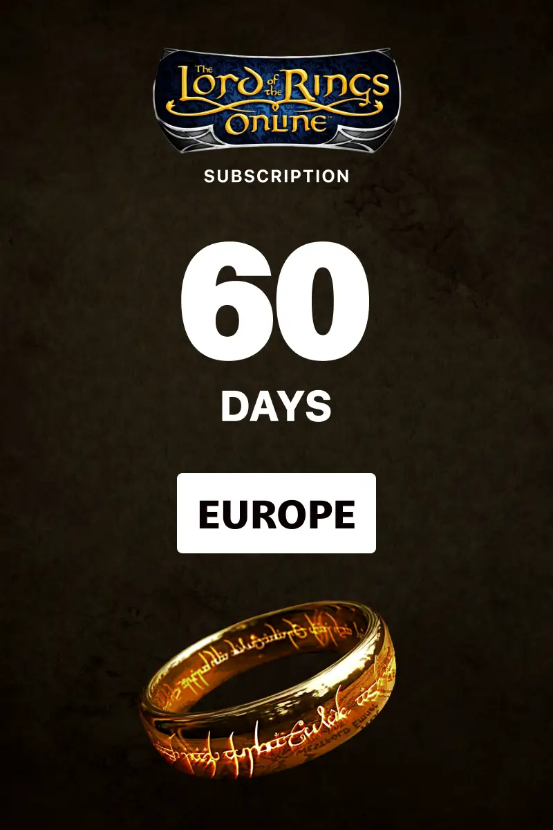 Lord of the Rings Online Time Card 60 days Subscription (Europe) - Digital Key
