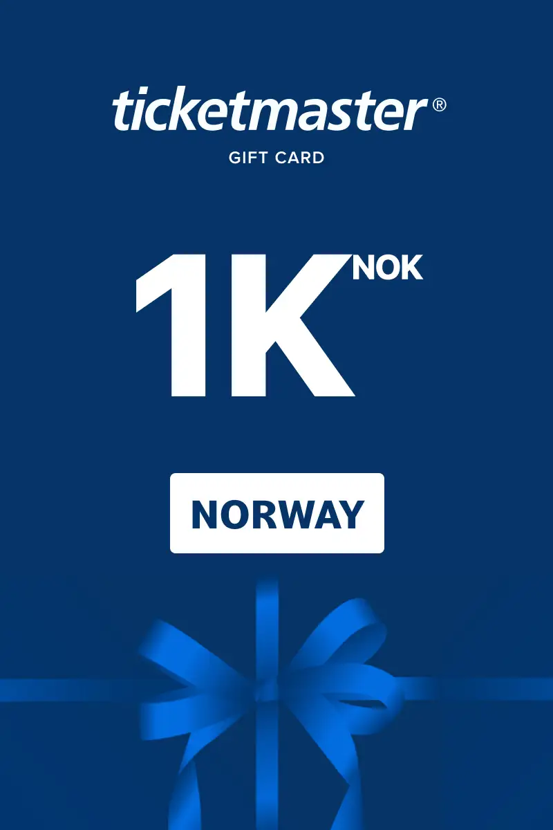 Ticketmaster 1000 NOK Gift Card (Norway) - Digital Key