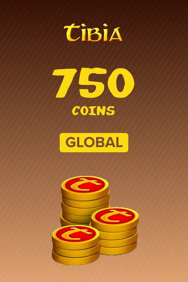 Tibia 750 Coins (Global) - Digital Key