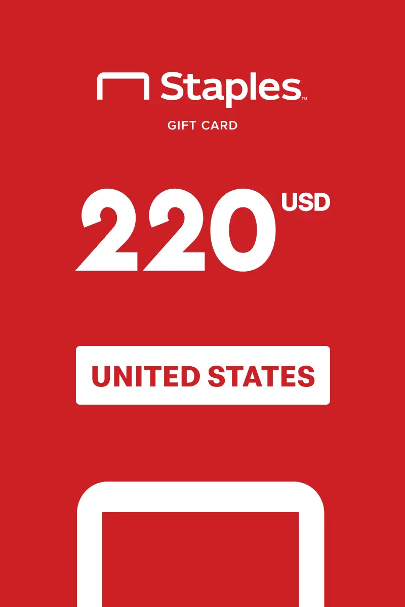 Staples 220 USD Gift Card (United States) - Digital Key