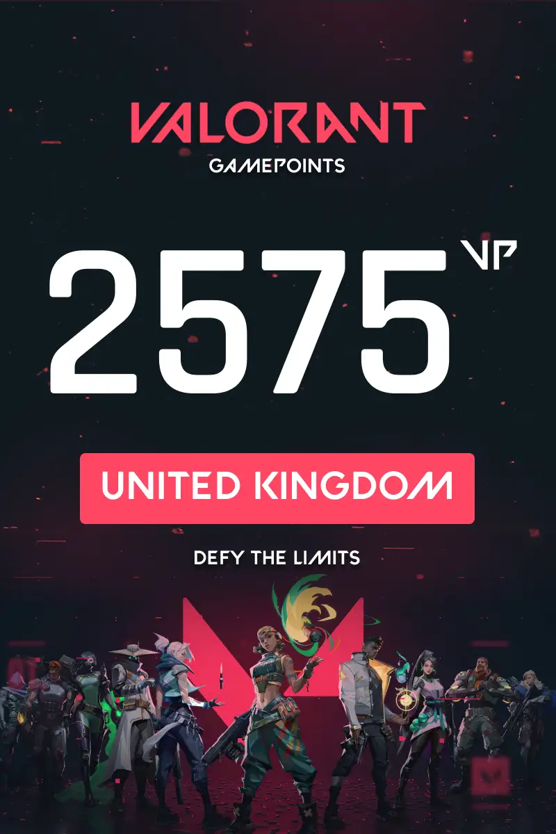 VALORANT 2575 Valorant Points (United Kingdom) - Digital Key