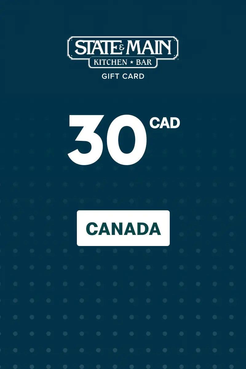 State and Main 30 CAD Gift Card (Canada) - Digital Key