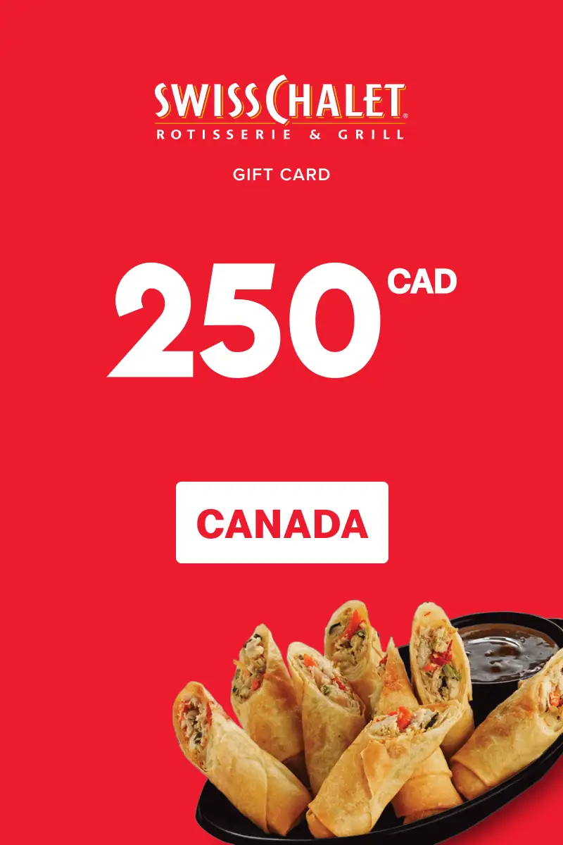 Swiss Chalet 250 CAD Gift Card (Canada) - Digital Key
