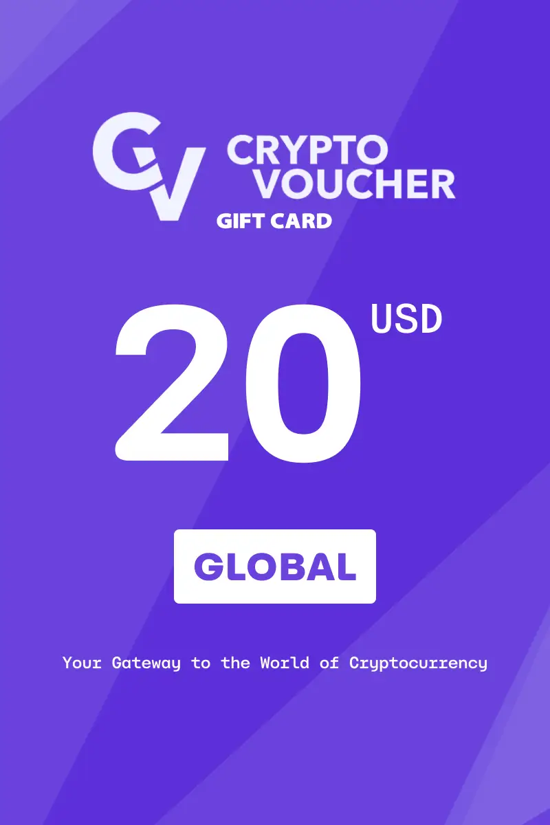 Crypto Voucher 20 USD Gift Card (Global) - Digital Key