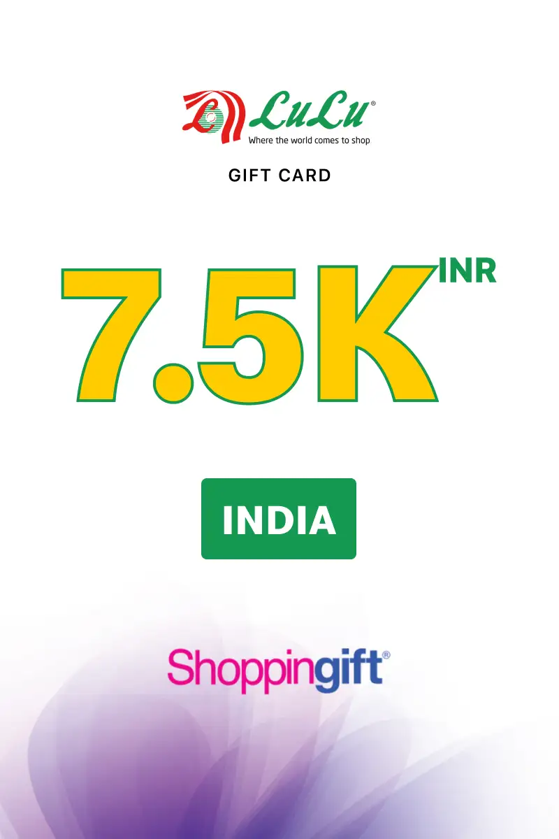 Lulu Hypermarket 7500 INR Gift Card (India) - Digital Key